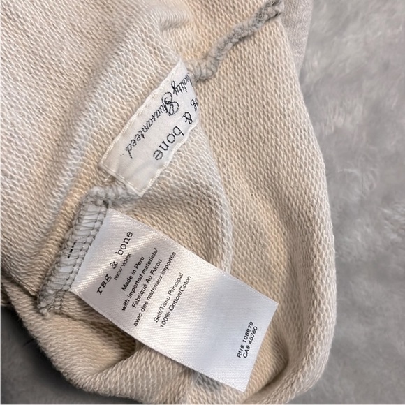 NWOT RAG & BONE standard issue slash pullover cold shoulder sweatshirt top Small - Picture 8 of 9